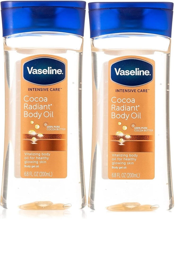 Vaseline Cocoa Glow Body Care Gel Oil 2 Pack