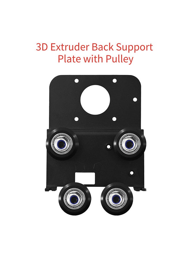 Upgrade Short-Stroke Extrusion Back Support Plate Extruding Backplate with Pulley Compatible with Ender-3 / Ender-3 S /CR 10 3D Printers
