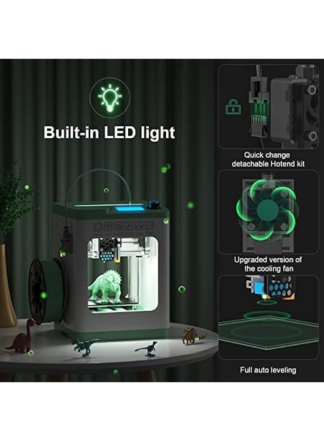 Topleo Tina2S 3D Printers with Wi-Fi Cloud Printing, Fully Assembled and Auto Leveling Mini 3D Printer for Beginners, High Precision Printer with Smart Control and Heated Spring Steel Build Plate - Image 5