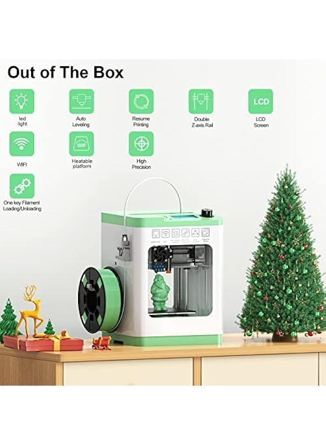 Topleo Tina2S 3D Printers with Wi-Fi Cloud Printing, Fully Assembled and Auto Leveling Mini 3D Printer for Beginners, High Precision Printer with Smart Control and Heated Spring Steel Build Plate - Image 2