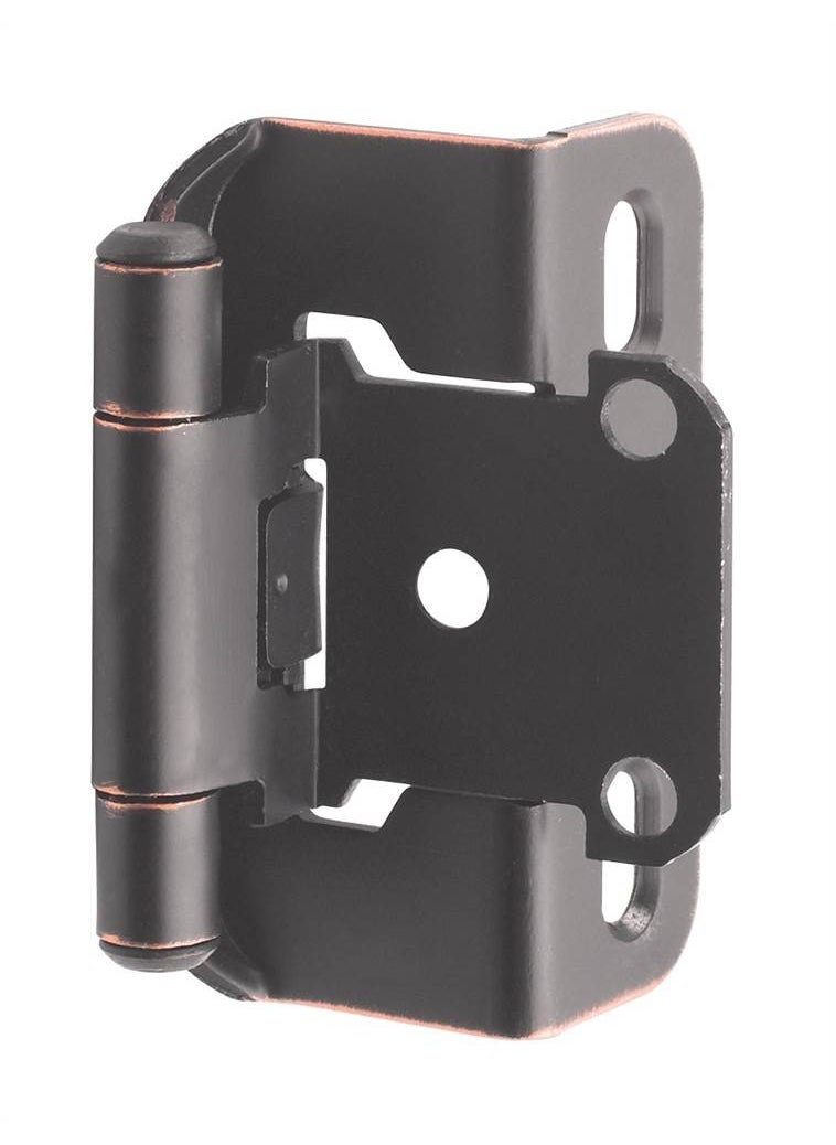 Amerock Amerock BPR7550ORB SelfClosing Partial Wrap Overlay Hinge OilRubbed Bronze 10 Pair 