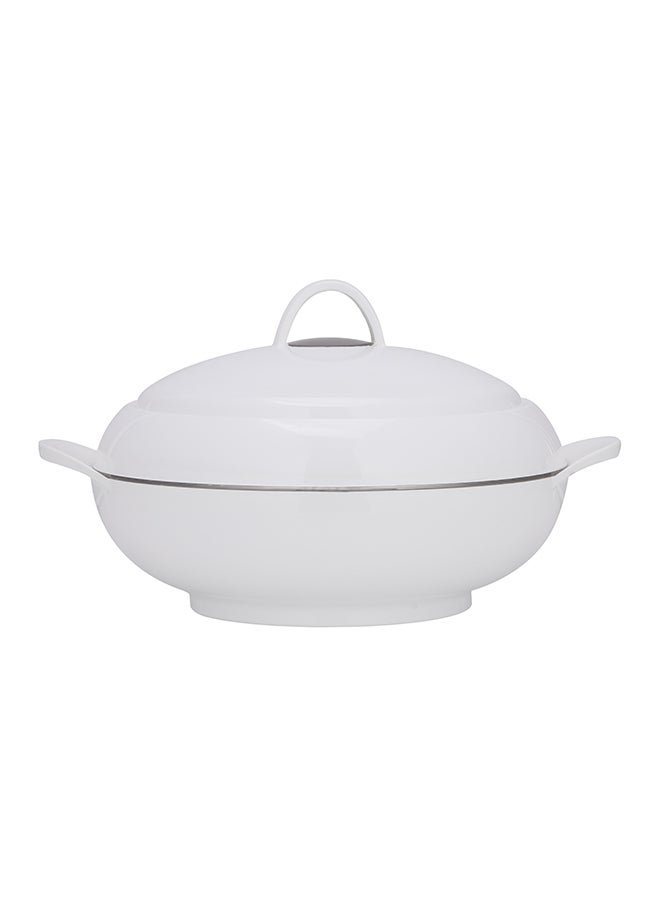 Royalford Double Wall Insulated Casserole Firm Twist Lock Strong Handles Beige/Copper - Image 1