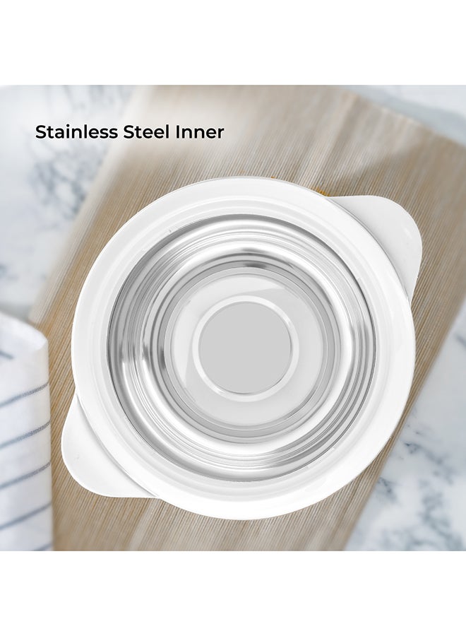 Royalford Double Wall Insulated Casserole Firm Twist Lock Strong Handles Beige/Copper - Image 5