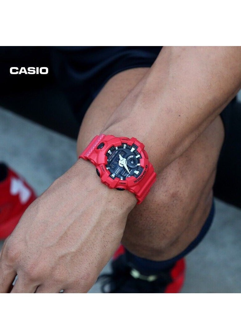 Casio g-shock Watch for Men Red Casio g shock Watches for Men GA-700-4A