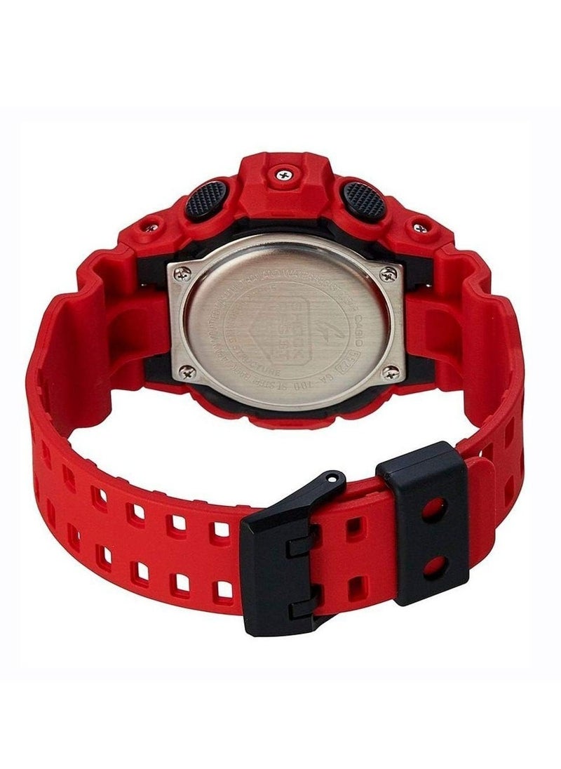 Casio g-shock Watch for Men Red Casio g shock Watches for Men GA-700-4A