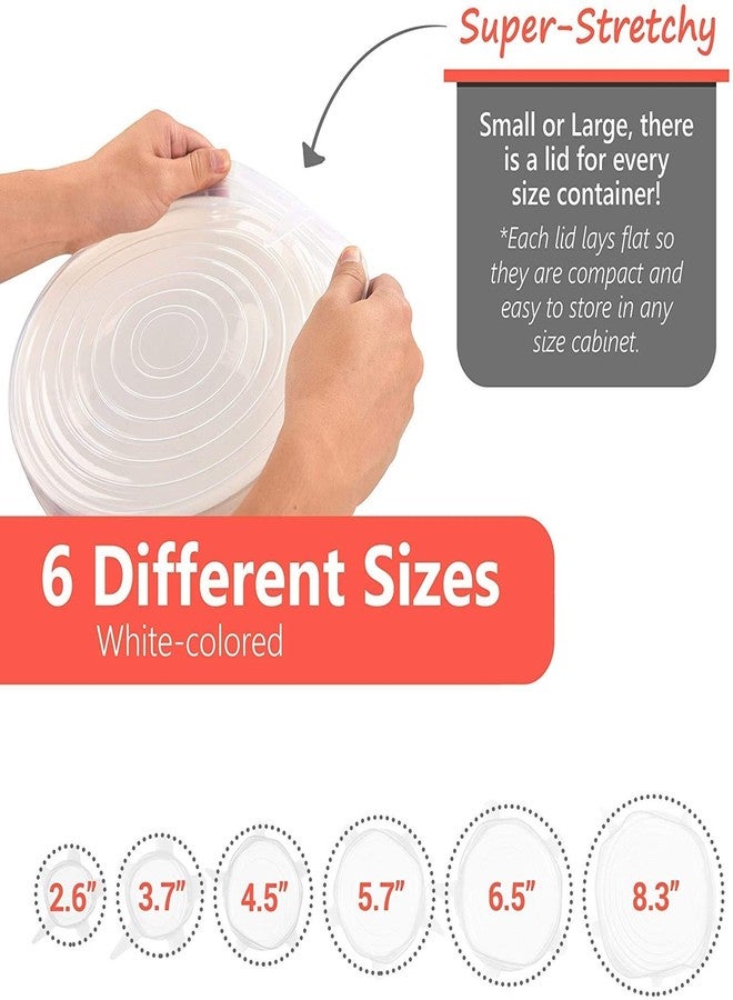 Sprade Silicone Lid Set, Silicon lids for containers, Silicon Stretchable lids, Silicone lids and Cover - Multicolor - Image 3