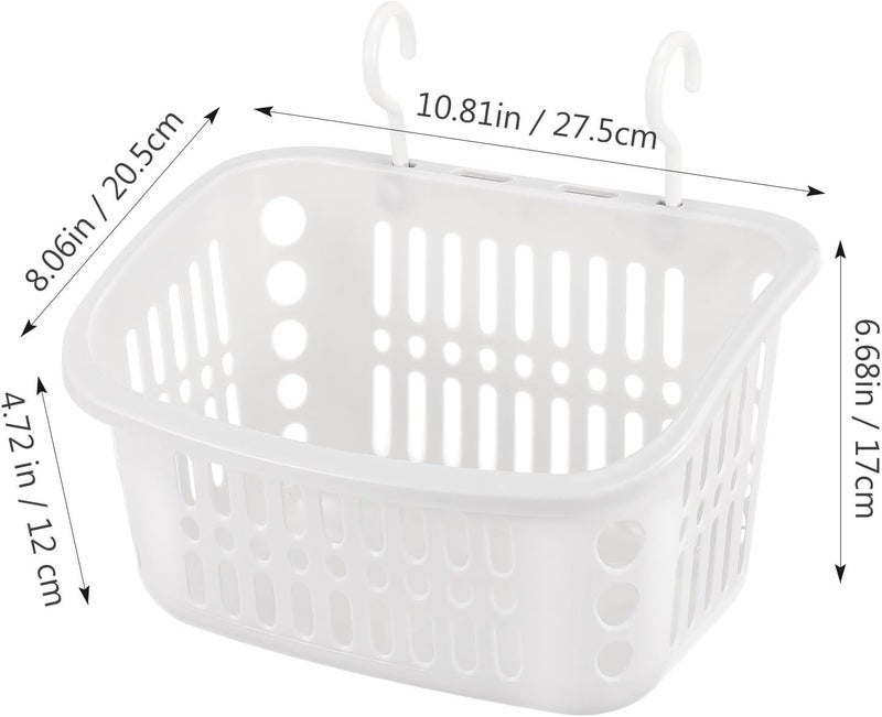 Hamster Hanging Basket and Chinchilla Sleeping Bed 2Pcs Large Rectangular Plastic Pet Nests Gray-White for Small Animals Cage Bedding - Image 2