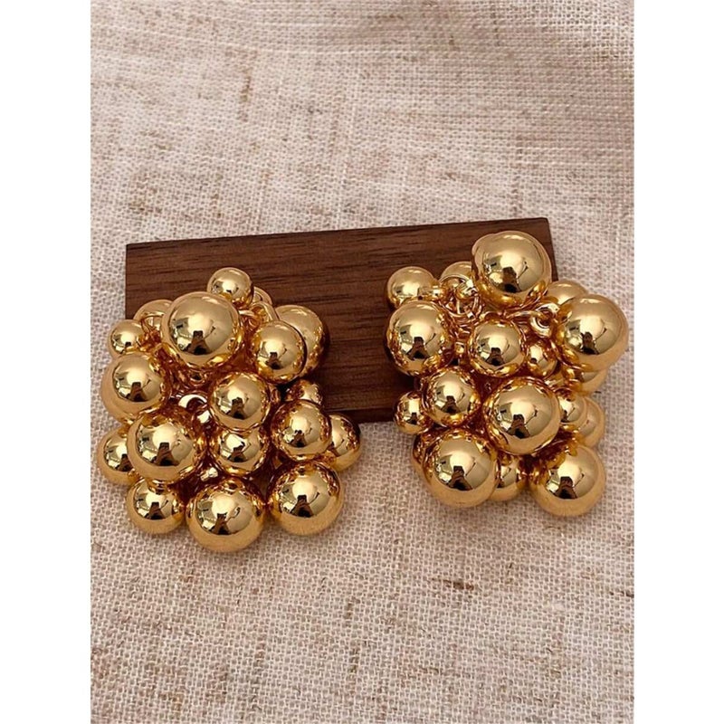 1 Pair Handwoven Beaded Stud Earrings, Modern and Fashionable Elegant Earrings For Women, Suitable For Party and Evening - Image 1