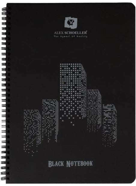 Alex Schoeller A6 Black Notebook 60 Pages ALX-1620 