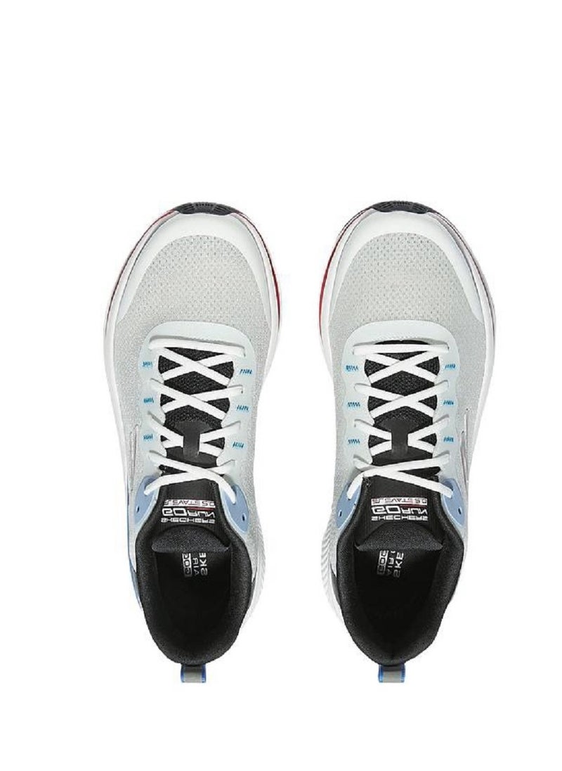 SKECHERS - Go Run Men’s Lightweight Running Athlesiure/Colorblock Sneakers Shoes – Breathable & Shock Absorption (White) - Image 1
