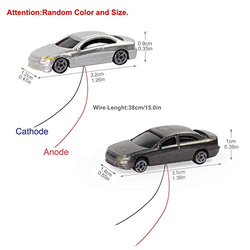 Evemodel EC150 12pcs 1:150 N Scale Model Lighted Cars (Color Random) with 12V LEDs for Building Layout New - Image 4