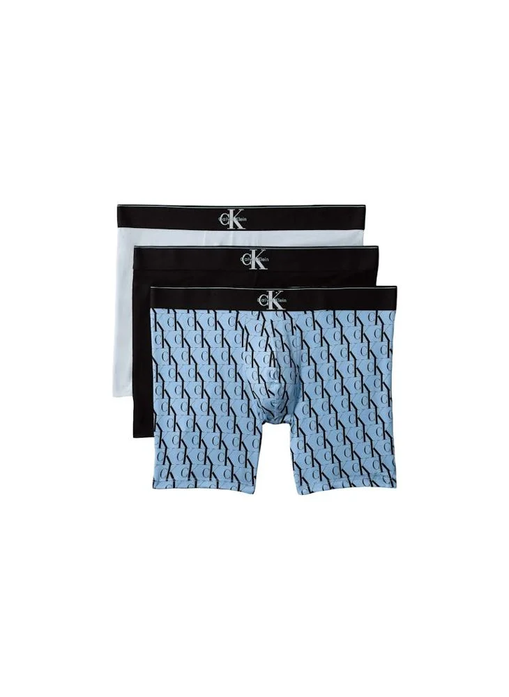 CALVIN KLEIN Graphic Monogram Cotton Stretch Boxer Briefs