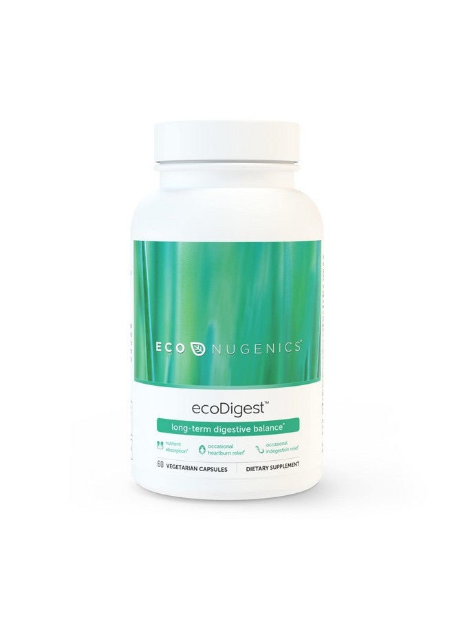 EcoNugenics EcoNugenics EcoDigest Digestive Health Supplement - 60 Capsules- Digestive Support - Herbs, Medicinal Mushrooms & Enzymes  - Image 1
