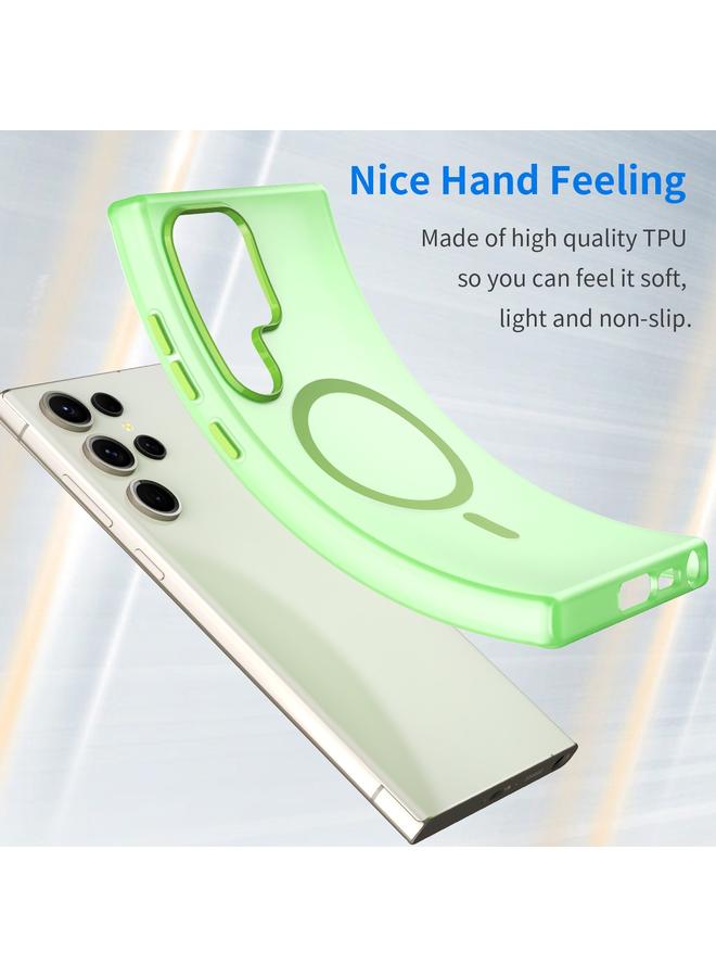 اس-توب جراب لهاتف Samsung Galaxy S23 Ultra 5G MagSafe Frosted شفاف TPU + PC جراب هاتف بتغطية كاملة - Image 3