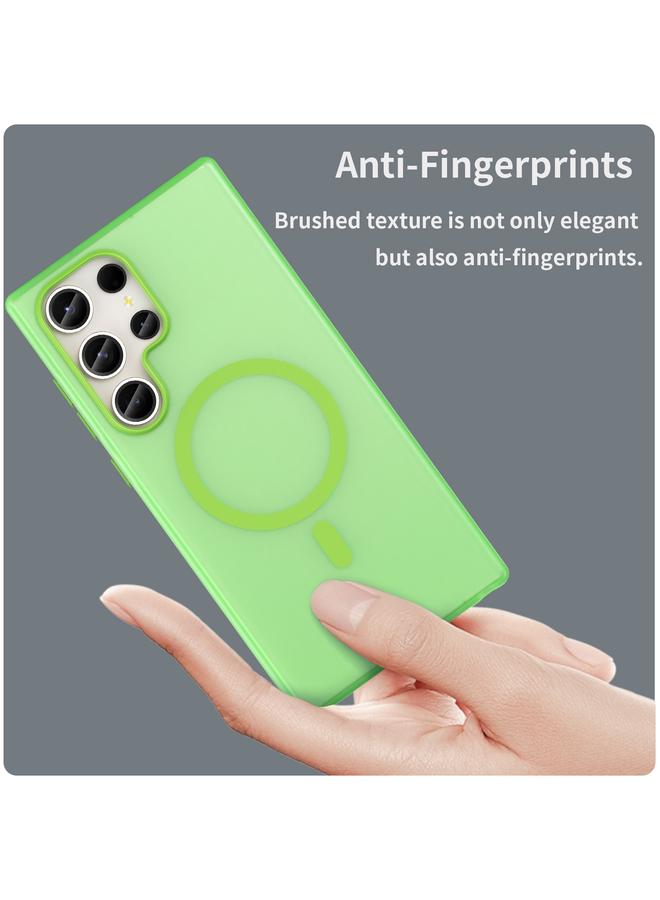 اس-توب جراب لهاتف Samsung Galaxy S23 Ultra 5G MagSafe Frosted شفاف TPU + PC جراب هاتف بتغطية كاملة - Image 4