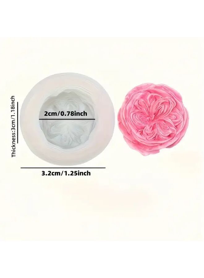 1pc DIY Rose Flower Silicone Mold For Candles And Gypsum Crafts - Image 3