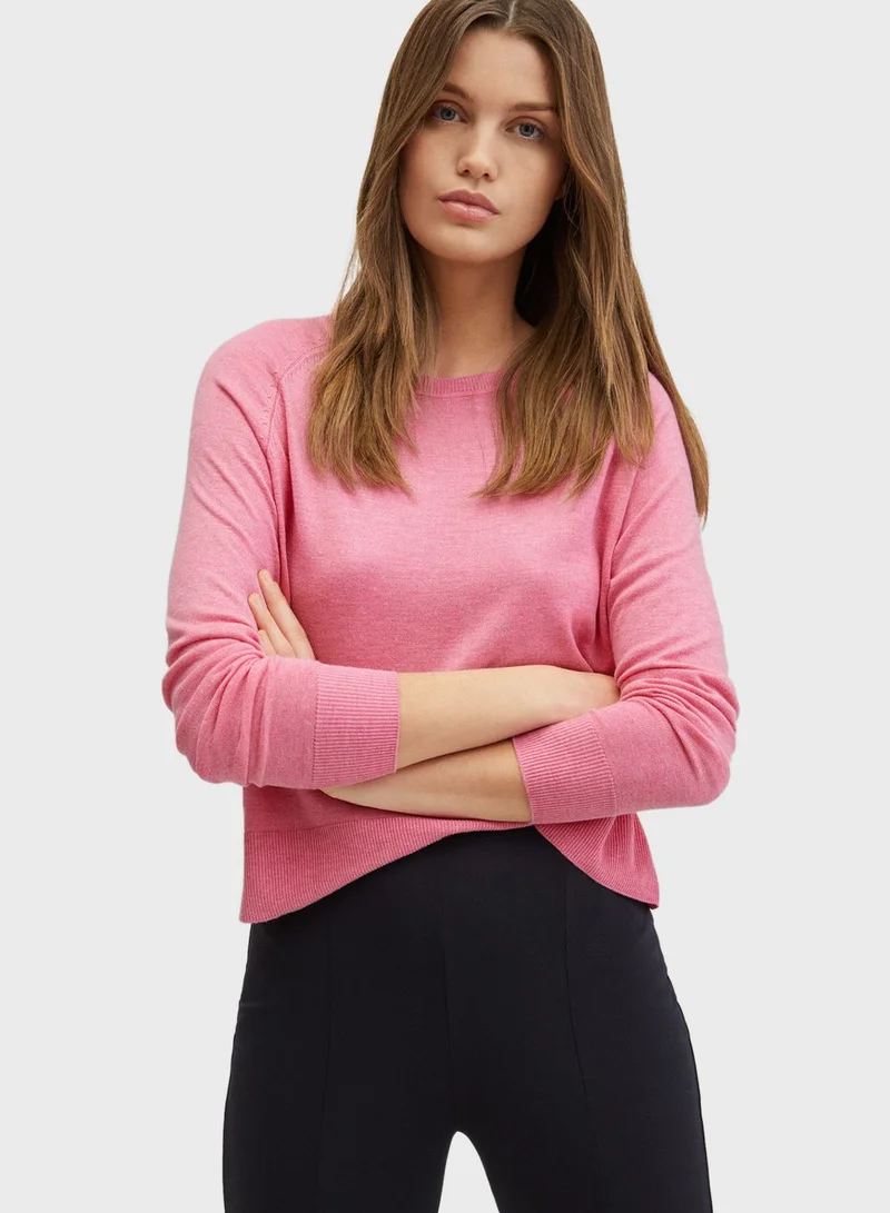 MANGO Crew Neck Sweaters
