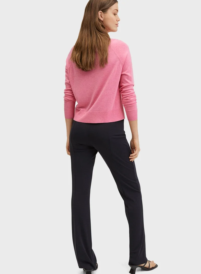 MANGO Crew Neck Sweaters