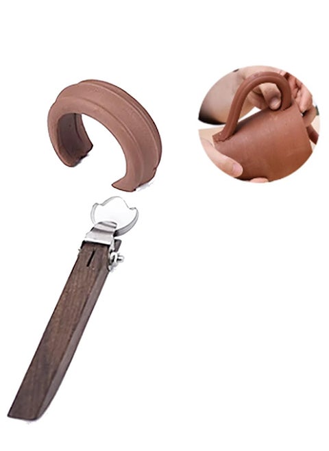 Pottery Clay Sculpting Tools, for Tea Cup Mug Utensil Vase Handle Clay Cutters, Ceramic Clay Scraper Scratching Tools Adjustable Thick Cup Handle Maker Clay Sculpture, Innovative Design