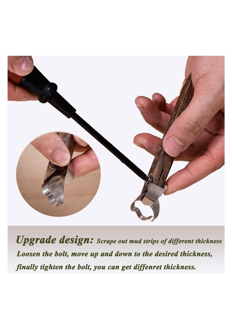 Pottery Clay Sculpting Tools, for Tea Cup Mug Utensil Vase Handle Clay Cutters, Ceramic Clay Scraper Scratching Tools Adjustable Thick Cup Handle Maker Clay Sculpture, Innovative Design