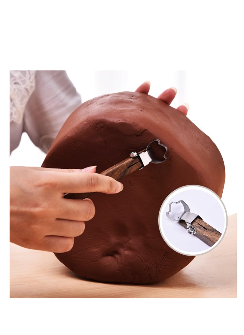 Pottery Clay Sculpting Tools, for Tea Cup Mug Utensil Vase Handle Clay Cutters, Ceramic Clay Scraper Scratching Tools Adjustable Thick Cup Handle Maker Clay Sculpture, Innovative Design
