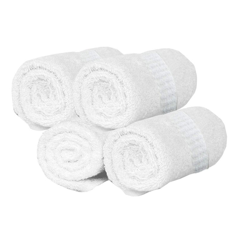 AYUS 100% Cotton (400 GSM / 30 x 60 inch) Large Bath Towel Ultra Soft Super Absorbent/Antibacterial (White, Set of 4) - Image 3