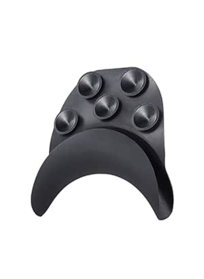 Black Salon Shampoo Bowl Neck Rest Pillow with Suction Cups Non Slip Ergonomic Design - Image 1