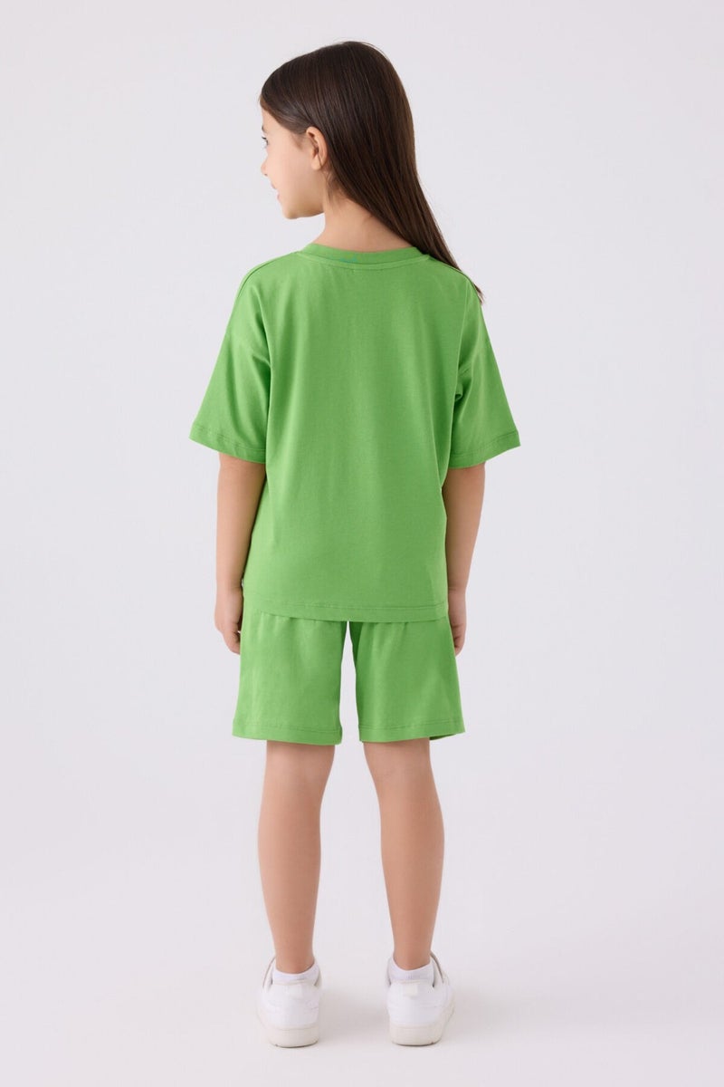 U.S. Polo Assn. Girls Green Bermuda Set  - Image 5