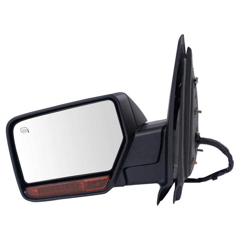 TRQ Left Mirror with Heat Manual Folding with Memory Drivers Side Compatible with 20072010 Ford Expedition FO1320363