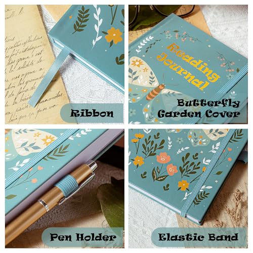 TIEFOSSI Reading Journal for Book Lovers, Track Your Reading Progress, 85 Book Reviews, Stage Reading Record, Hardcover A5 Journal Reading Planner, Gifts for Readers - Image 4