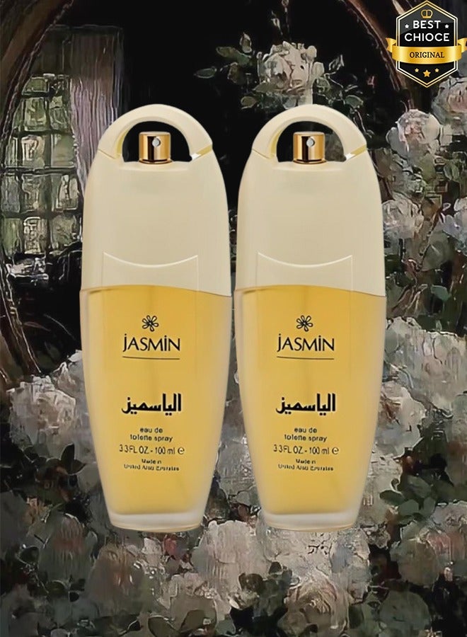 Jasmine 2 Pieces Jasmin Perfume 100ml EDT - Image 1