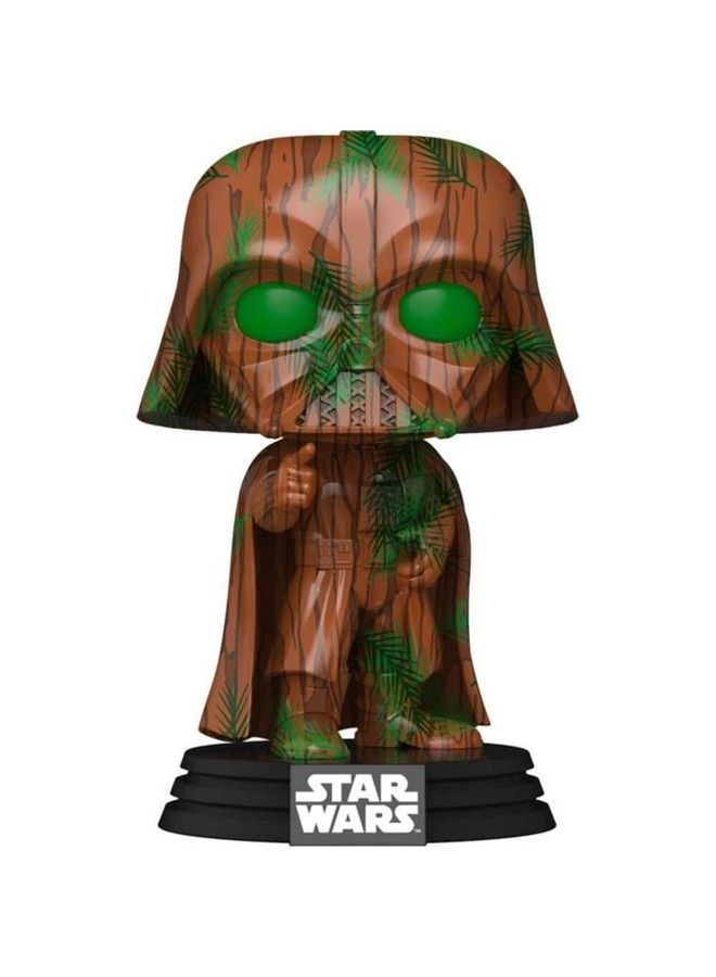 Funko سلسلة Pop! Artist: Star Wars Darth Vader Endor Pop! دمية رأس هزازة من الفينيل بإصدار محدود حصري - Image 1