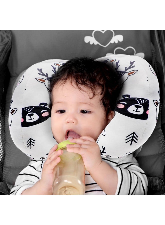 KAKIBLIN Baby Head Neck Support Pillow, 2 in 1 Banana Neck Pillow for Baby, Travel Pillow for Stroller Neck Support for Newborn, Adjustable Pillow for Head - Image 3