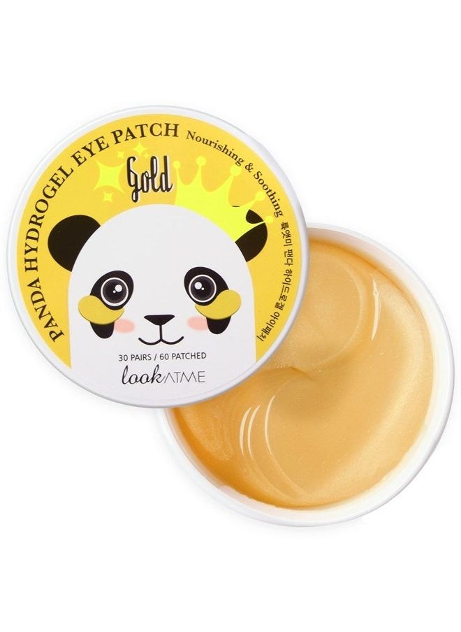 LOOKATME - Under Eye Patches for Dark Circles, Puffiness and Eye Bags with 24K Gold - Anti-Wrinkle for Puffy Eyes, Eye Masks with Hyaluronic Acid and Collagen Hydrogel Eye Gel Pads, Premium Korean Skincare 30pcs - Image 1
