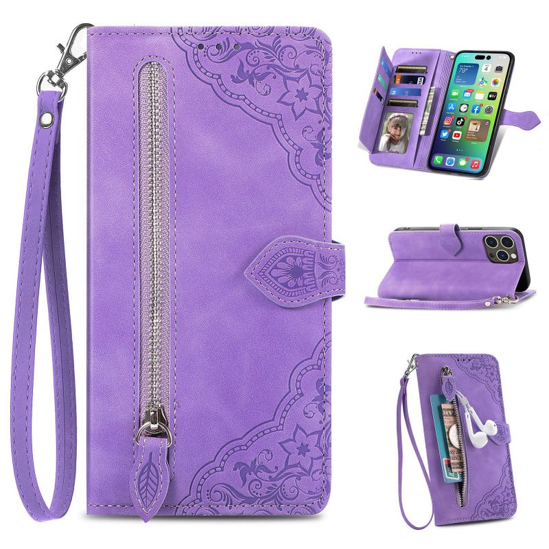 iPhone 14 Plus TPU Scratch Resistant Protective for iPhone 14 14 Plus 14 Pro 14 Pro Max with Kickstand and Strong Magnetic in Purple - Image 1