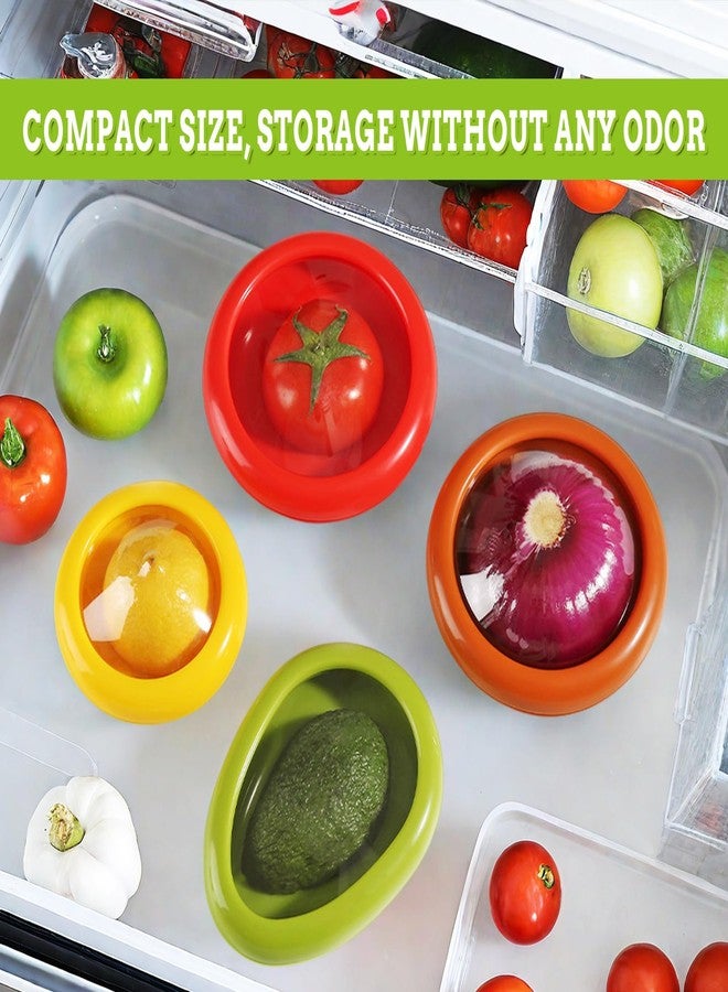 MOLANLY Silicone Fruit And Vegetable Containers For Fridge,Reusable Holder For Food Storage - Image 2