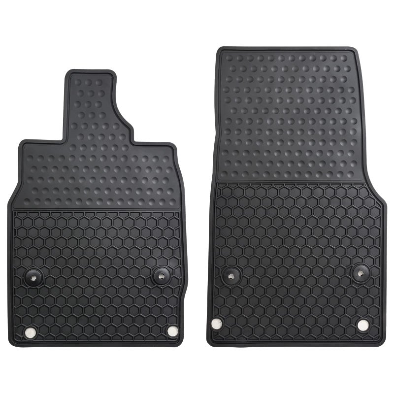 Matericuo Car Floor Mats Custom Fit for Corvette C8 20202024 Black Rubber Auto Liner Mats All Weather Protection Heavy Duty Odorless
