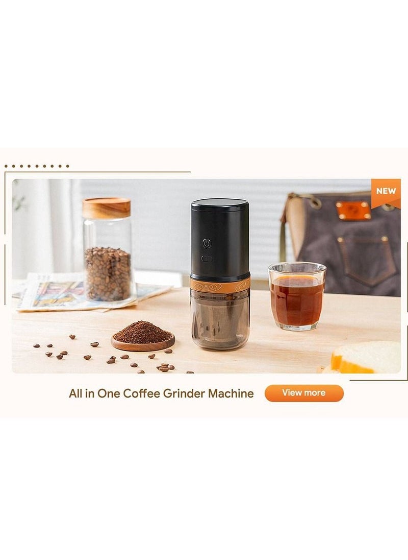 i cafilas - Portable Electric Coffee Maker | Outdoor Travel Coffee Electric Grinder with Drip Filter Brew | Travel Coffee Maker | 3 In 1 Grinder Coffee Maker | High-Speed Coffee Bean Grinder | Adjustable Grinding - Image 1