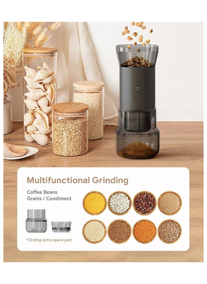i cafilas - Portable Electric Coffee Maker | Outdoor Travel Coffee Electric Grinder with Drip Filter Brew | Travel Coffee Maker | 3 In 1 Grinder Coffee Maker | High-Speed Coffee Bean Grinder | Adjustable Grinding - Image 1