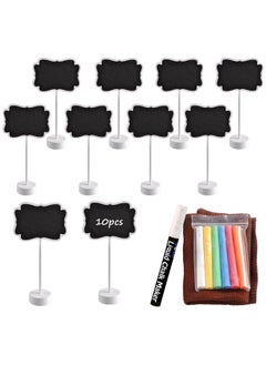 UCEC Labels For Party Buffet, Wood Mini Chalkboards Signs For Food With Stand, Food Signs For Party Buffet, For Message Board Signs, Place Cards For Weddings, Table Numbers, By Ucec  - Image 1