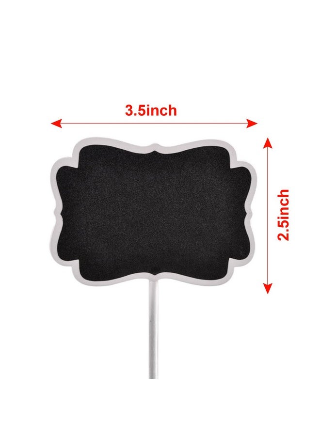 UCEC - Labels For Party Buffet, Wood Mini Chalkboards Signs For Food With Stand, Food Signs For Party Buffet, For Message Board Signs, Place Cards For Weddings, Table Numbers, By Ucec - Image 1