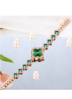 Generic Fashion Four Leaf Clover Watch Bracelet Casual Versatile Ladies Watch  - Image 5