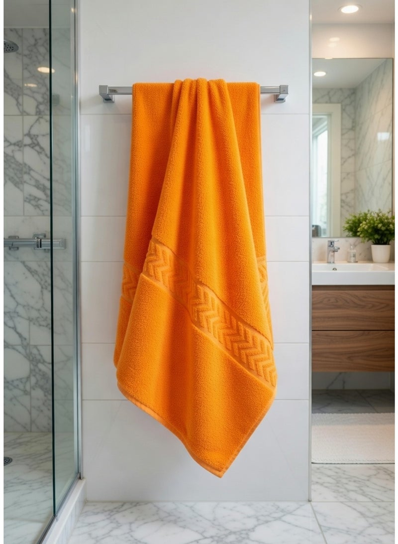 Notte Bianca LIGHT ORANGE BATH TOWEL  60*140 - Image 1