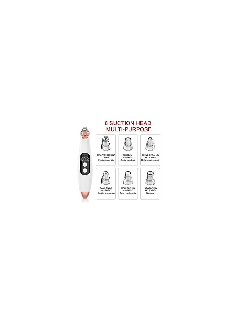GGOOT Acne Remover Electric Pore Cleaner Blackhead Vacuum Cleaner Nose Facial Cleaner Multifunctional Blackhead Remover - Image 4
