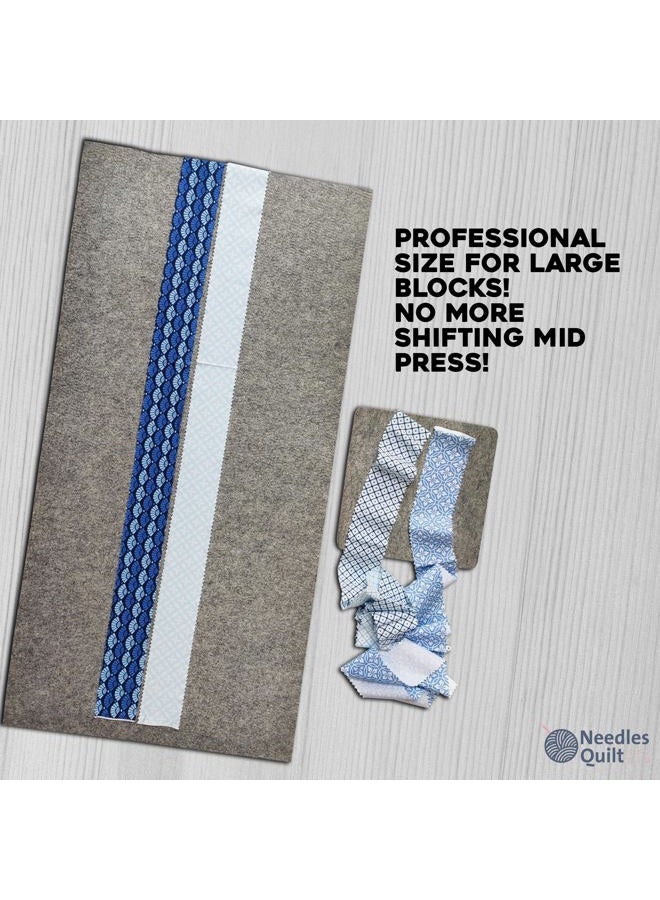 NEEDLES QUILT STUDIO 36" X 18" XL Wool Pressing Mat | 100% Natural New Zealand Wool Ironing Mat for Quilting Ironing Station - Wool Ironing Pad Quilters Pressing Pad - Pressing Mat Quilting Ironing Pads for Quilters - Image 2