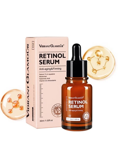 Retinol Face Serum Anti-aging Firming Moisturizing Fade Fine Lines Deep Care Essence 30ml