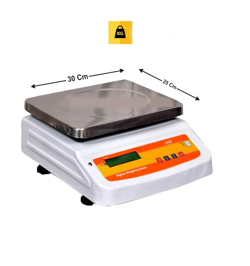 GRAMTECHNOLOGY 50kg x 2g Weighing Scale Weight Machine for Shop, Factory and Other Uses 08, White - Image 2