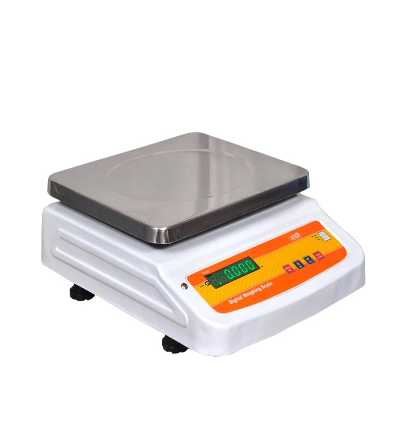 GRAMTECHNOLOGY 50kg x 2g Weighing Scale Weight Machine for Shop, Factory and Other Uses 08, White - Image 1