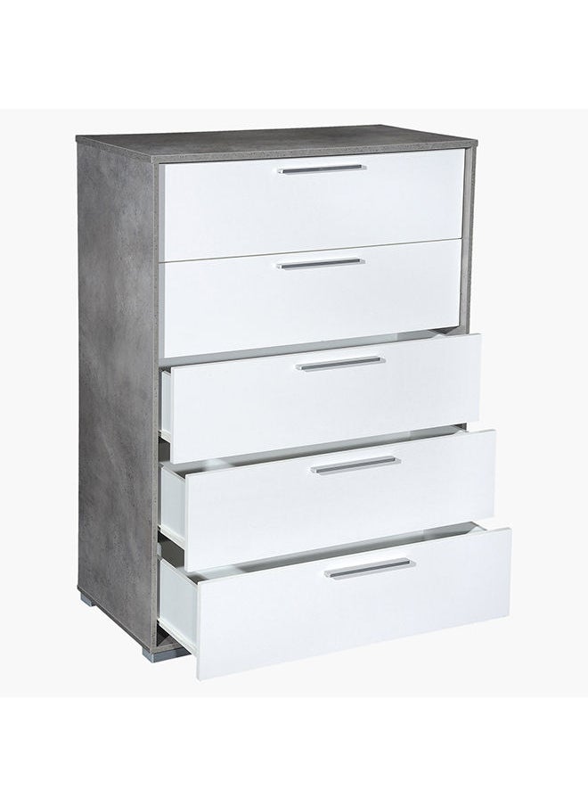 Home Box Patara Chest Of 5-Drawers 80x111.5x39cm  - Image 3