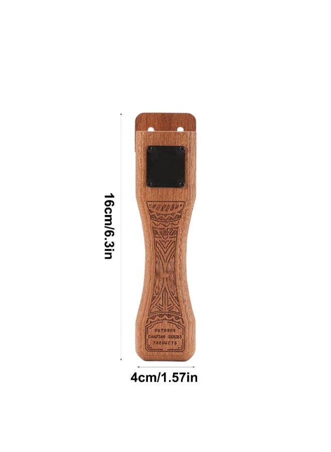 غنافوتو استبدال مقبض مقلاة القلي، مقبض مقلاة شواء خارجي، حامل قدور خشبي مقاوم للحرارة - Image 5